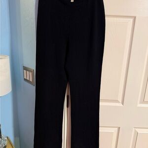St. John’s Black Knit Wide-Leg Pants sz8